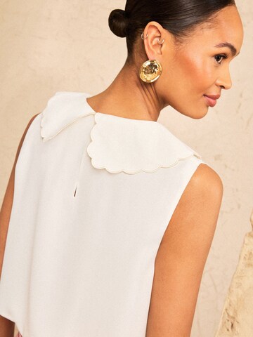 love & roses Bluzka w kolorze beżowy