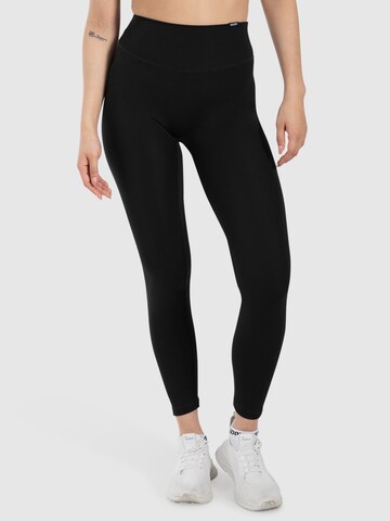 Coupe slim Leggings ' Jaine ' Smilodox en noir : devant