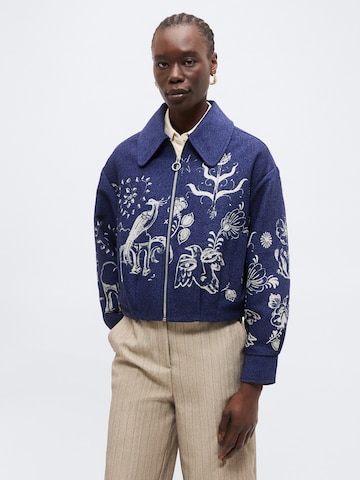 SCOTCH & SODA Тениска 'Seasonal Core' в синьо: отпред