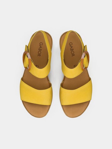 GABOR Sandale in Gelb