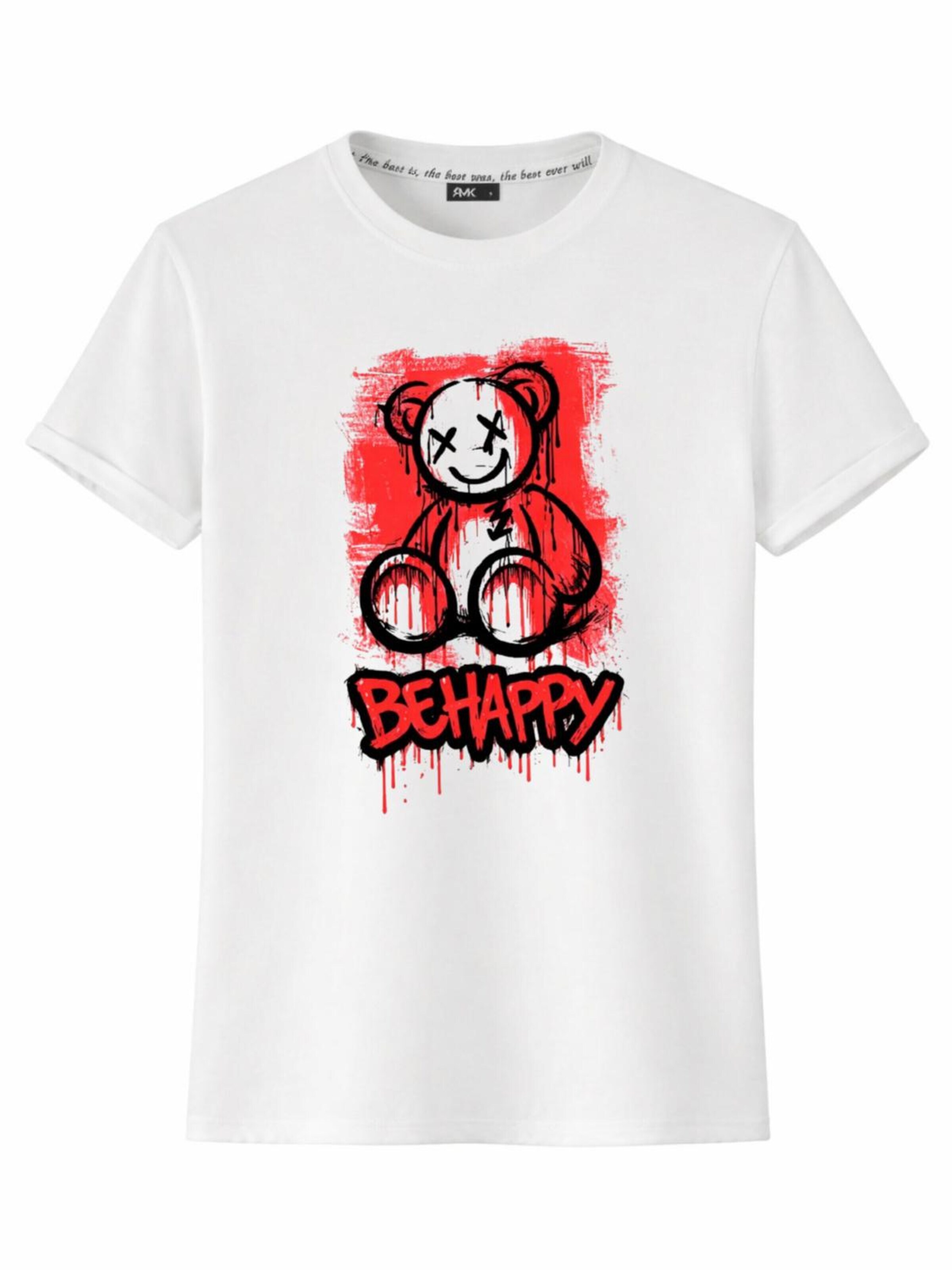 RMK Shirt 'Crazy Bär' in White: front