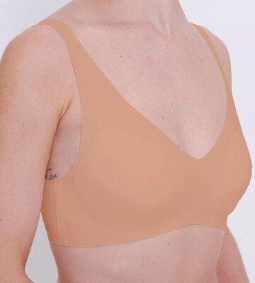 T-shirt Reggiseno 'ZERO Feel 2.0' di SLOGGI in marrone