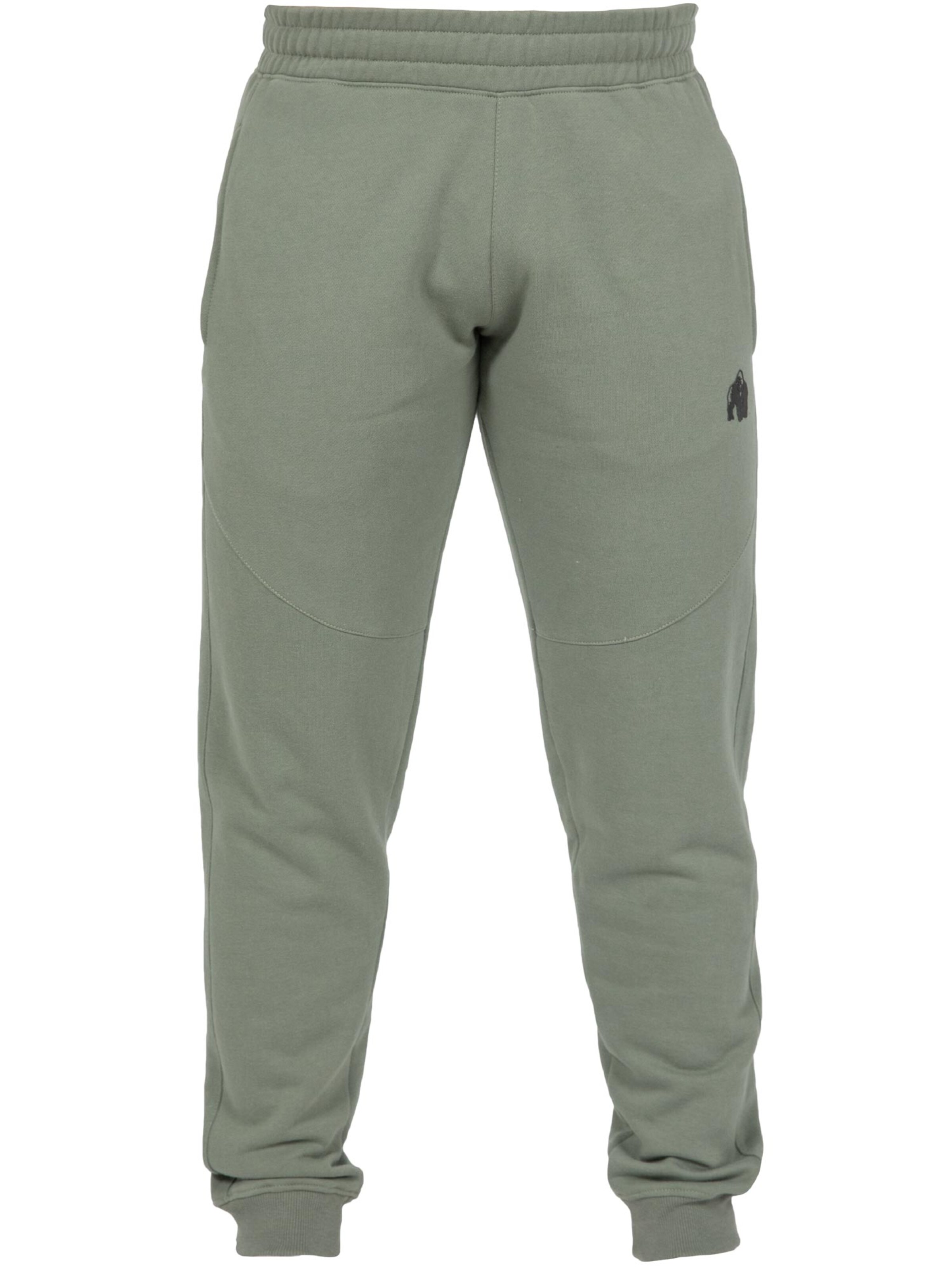Gorilla Wear Loosefit Sportbroek 'Leon' in Groen: voorkant