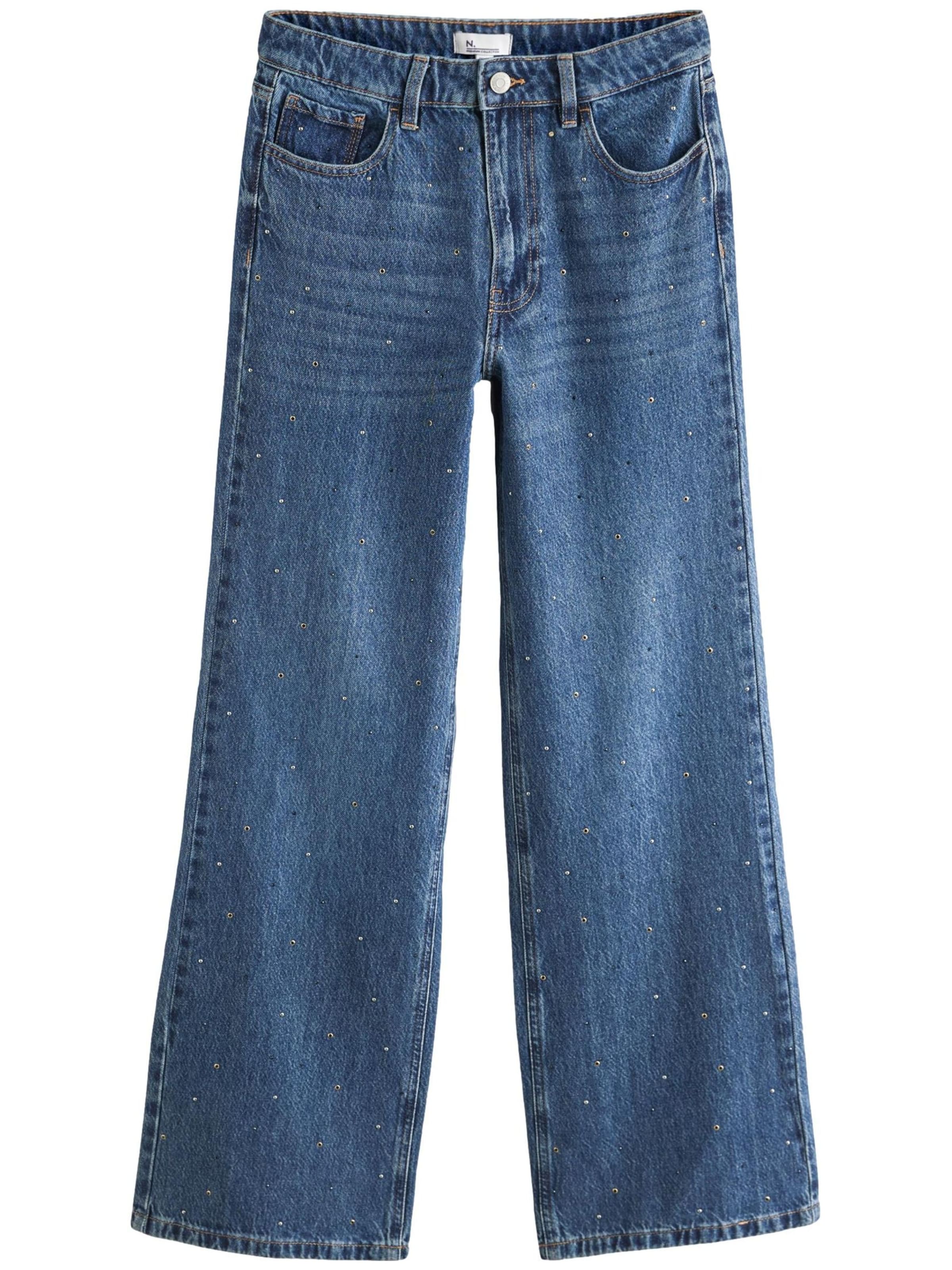 Next Regular Jeans in Blue: front