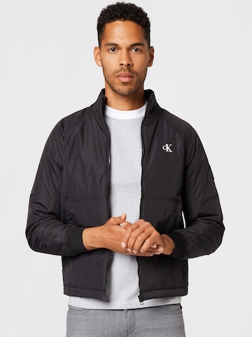 Calvin Klein Jeans Between-Season Jacket in Black: front