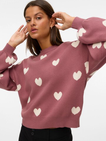 VERO MODA Sweater 'VMSomeone' in Pink