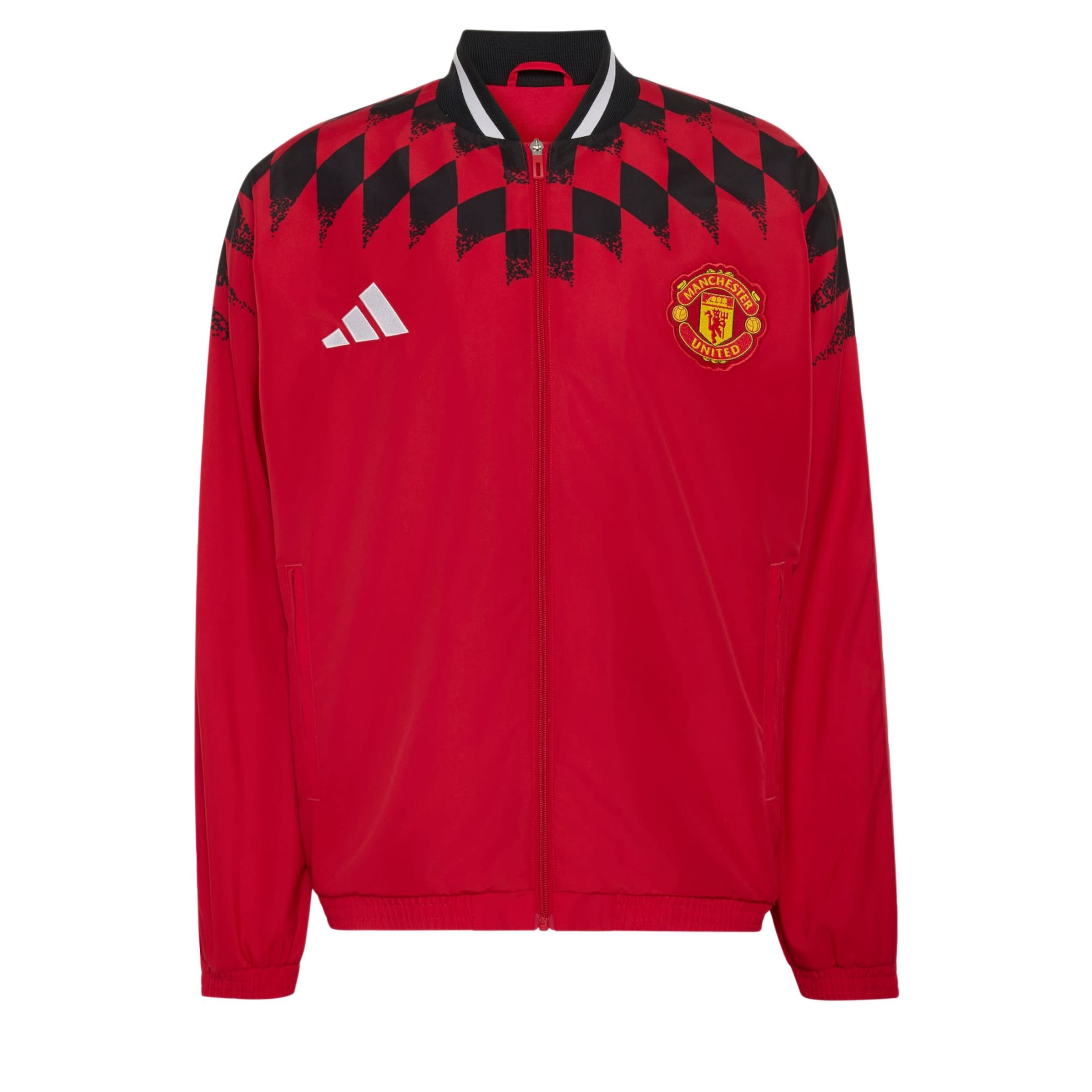ADIDAS PERFORMANCE - Chaqueta de chándal 'Manchester United Stadium' en rojo