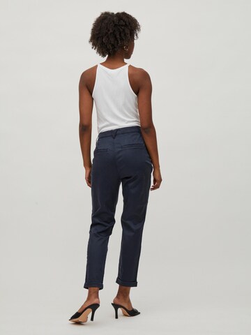 VILA Tapered Chino Pants in Blue