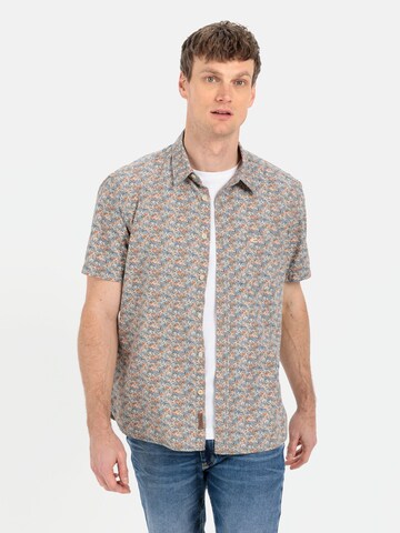 CAMEL ACTIVE Regular fit Button Up Shirt in Grey: front