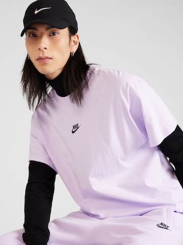 Nike Sportswear T-Shirt 'CLUB' in Lila