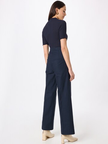 Vanessa Bruno Wide leg Pantalon 'SIMON' in Blauw