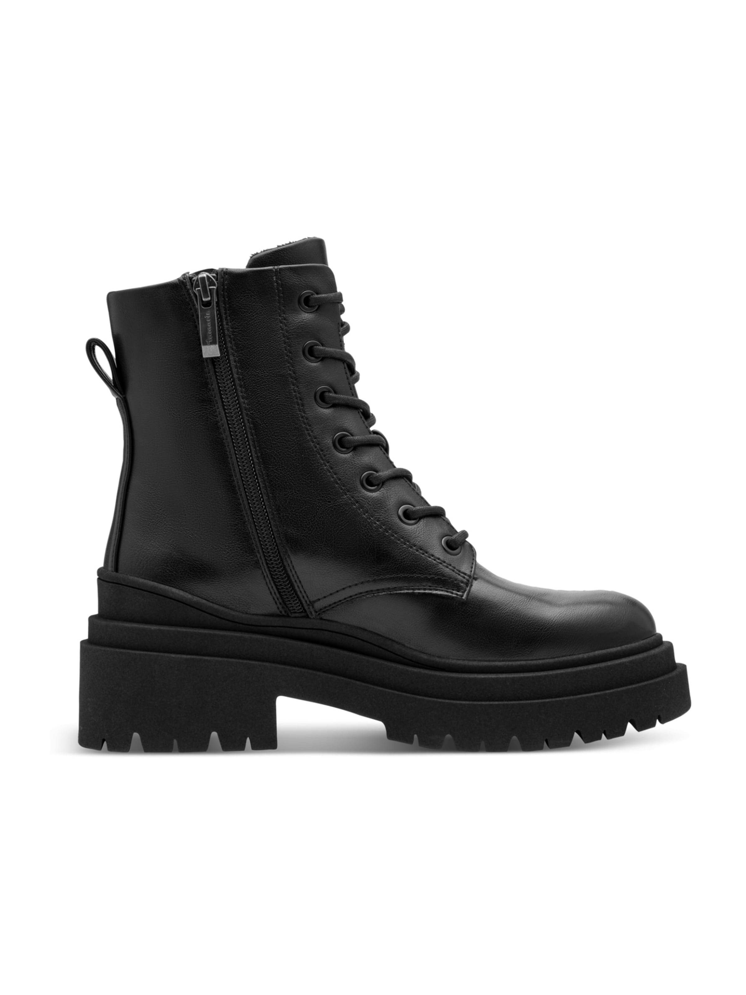 Tamaris - Botines con cordones en negro