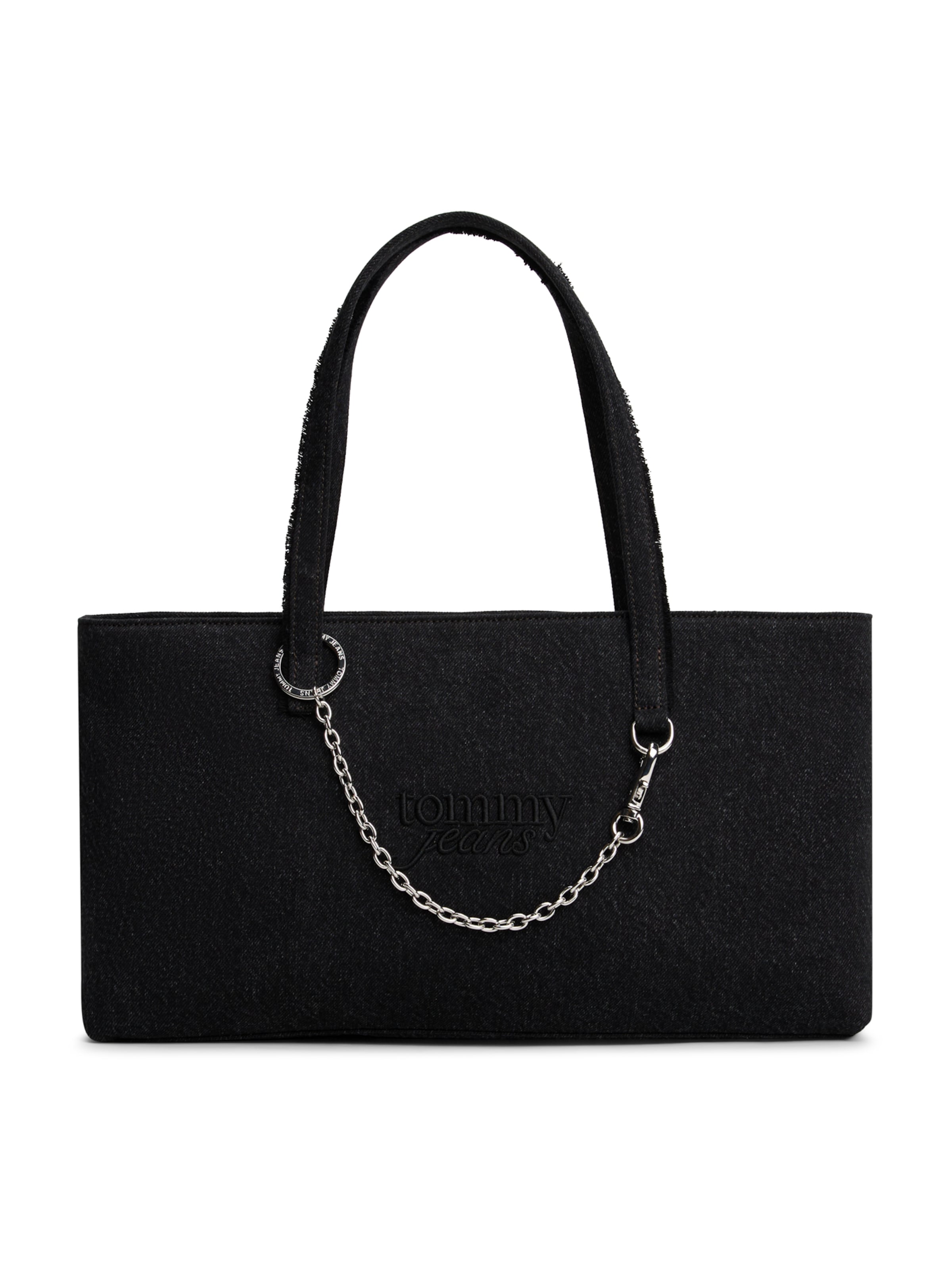 melns Tommy Jeans Rokassomiņa: no priekšpuses