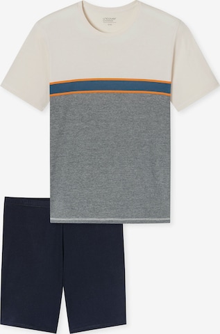 Pyjama court ' Nightwear Shorty ' uncover by SCHIESSER en bleu : devant