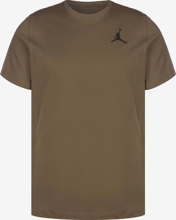 T-Shirt fonctionnel Jordan en marron : devant