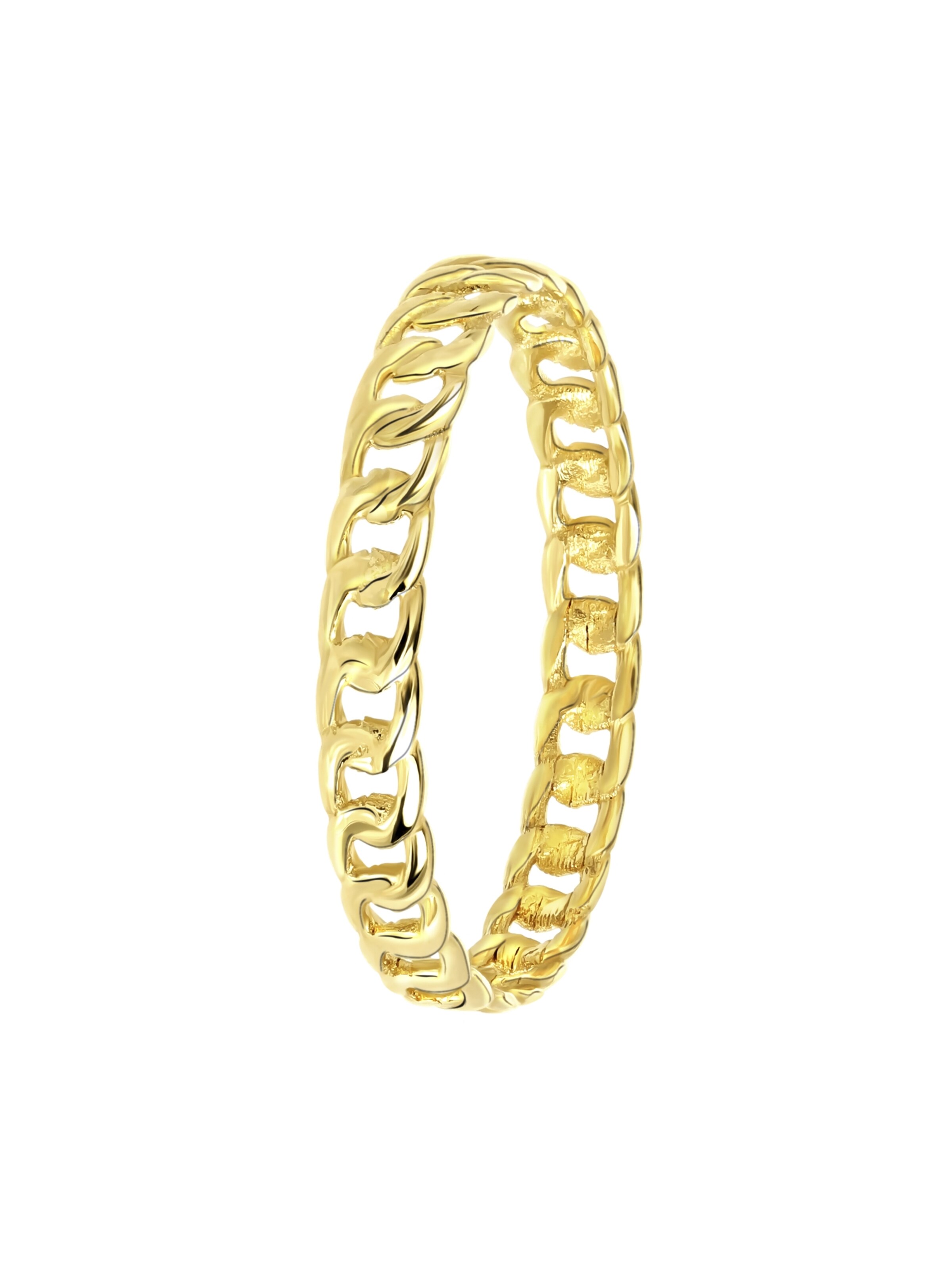 Lucardi Ring 'Klassisch' in Gold: Vorderseite