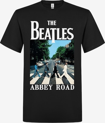 T-Shirt 'Beatles Abbey Road T-Shirt' The Beatles en noir : devant