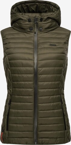 MARIKOO Vest 'Hasenpfote' in Green: front