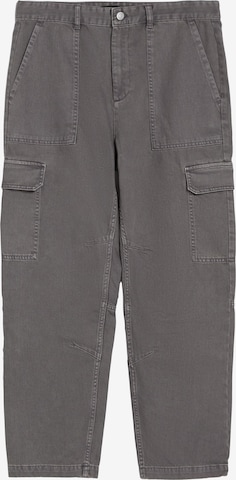BershkaCargo hlače - siva boja: prednji dio