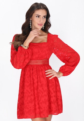 Robe 'Festive' faina en rouge : devant