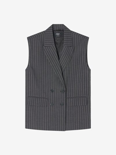 Le Temps Des Cerises Gilet en XS en gris / anthracite, Vue avec produit