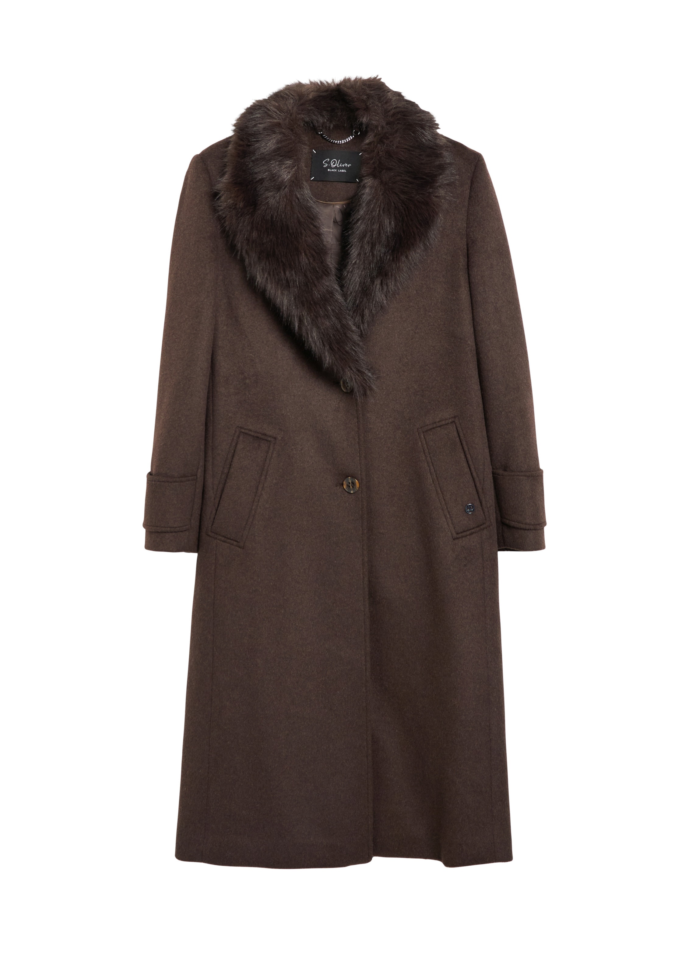 s.Oliver Winter coat in Brown: front