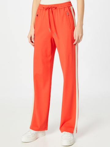 ONLY Slim fit Pleat-Front Pants 'Poptrash' in Red: front