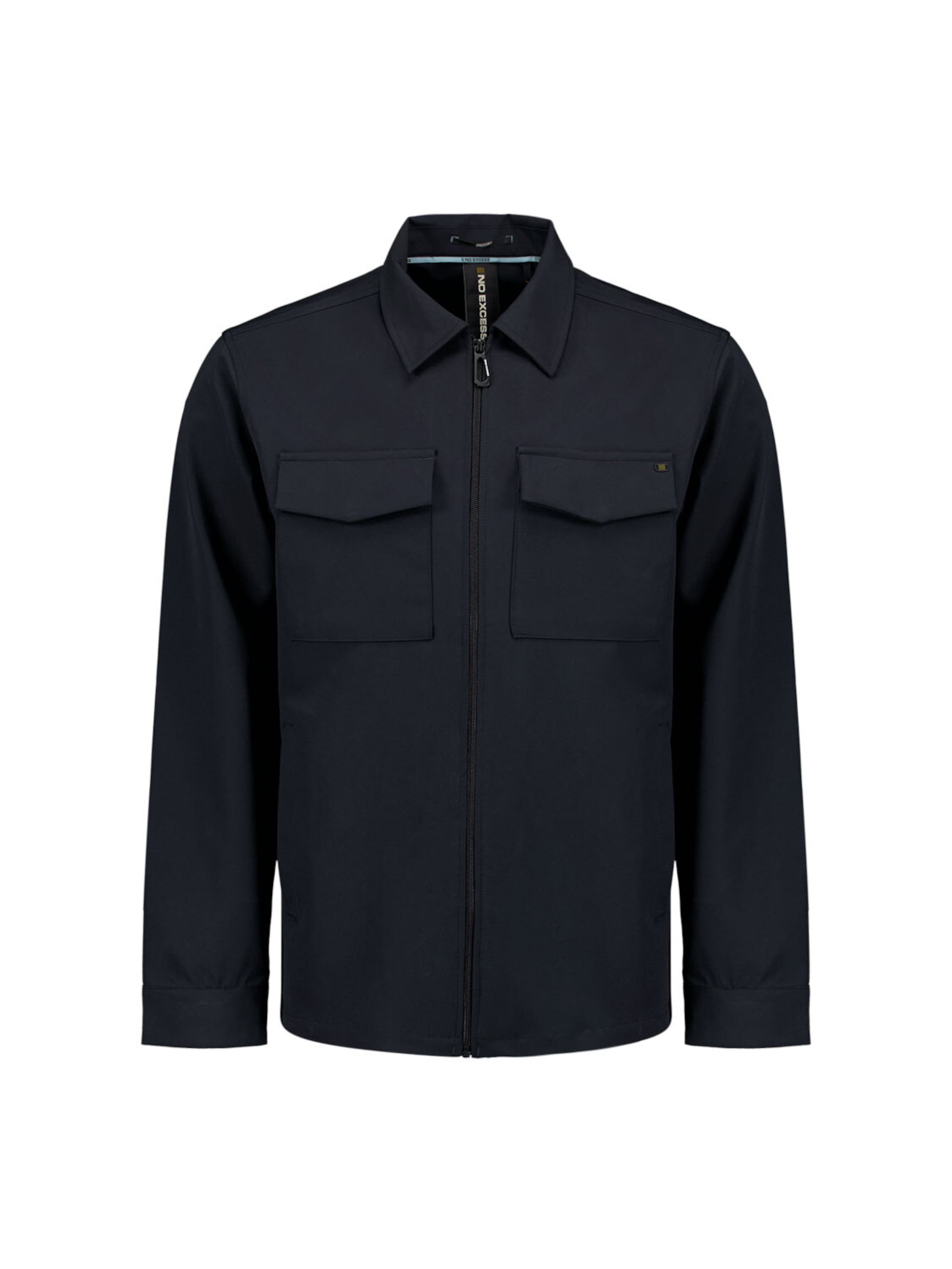 No Excess Tussenjas in Blauw: voorkant