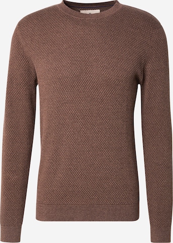 Pull-over 'JPRBLUNOAH' Jack & Jones Premium en marron : devant
