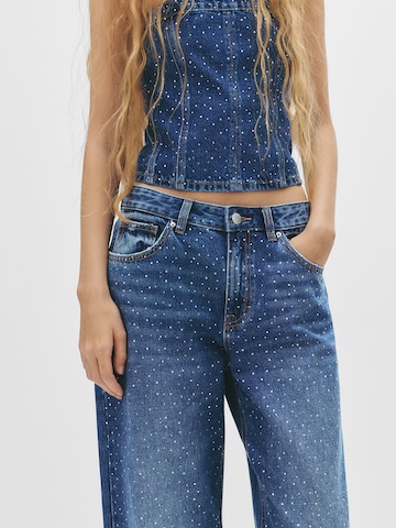 Pull&Bear Baggy Jeans i blå