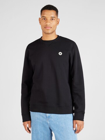 WOOD WOOD Sweatshirt 'Tye' in Zwart: voorkant