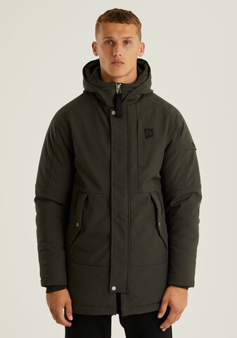 CHASIN' Winterparka 'Return Parka' in Groen: voorkant