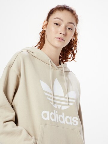 Bluză de molton 'Trefoil' de la ADIDAS ORIGINALS pe bej