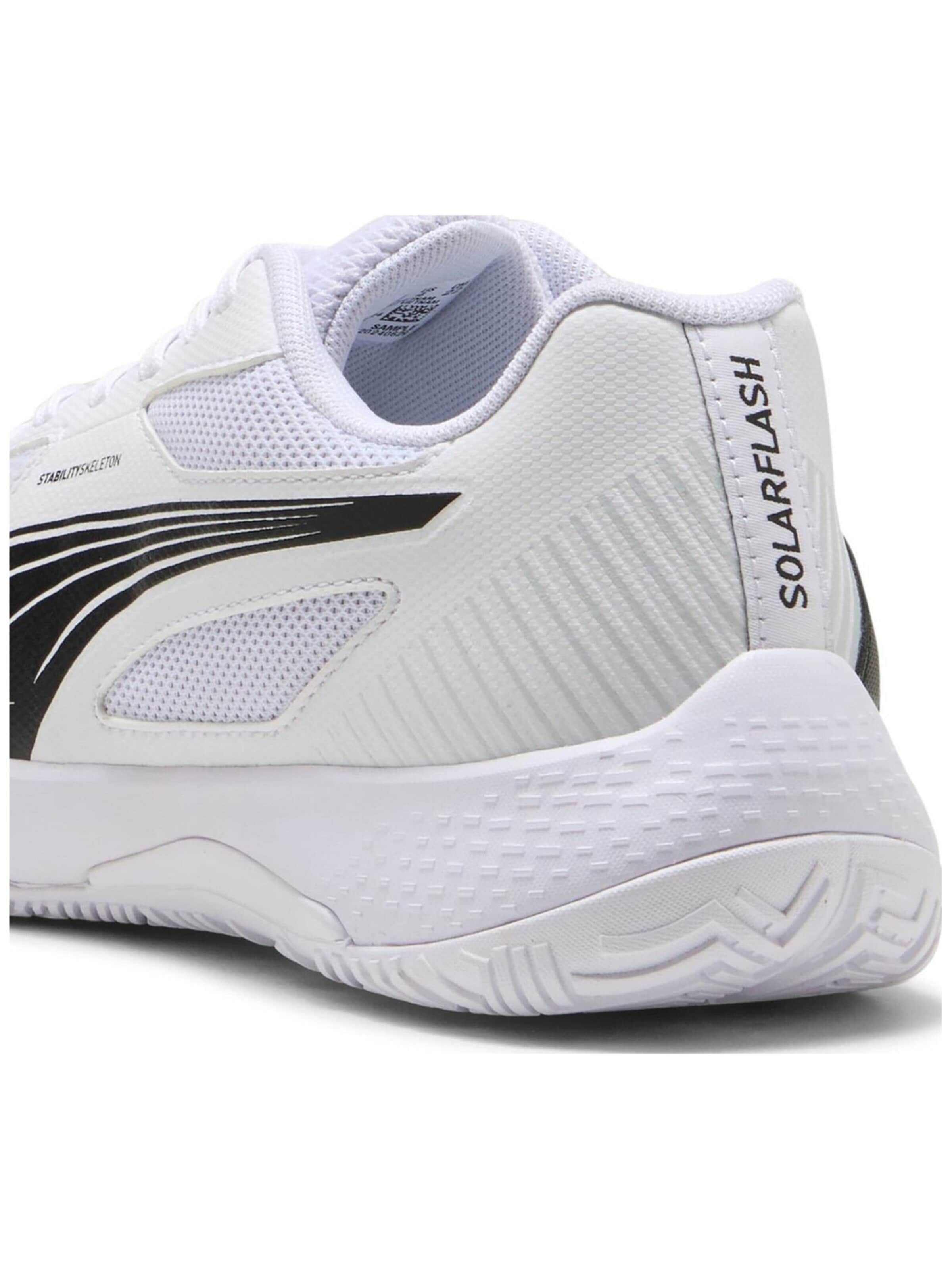 PUMA - Zapatillas de fútbol 'Puma Solarflash III Jr Team' en blanco
