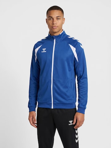 Veste de survêtement Hummel en blanc : devant