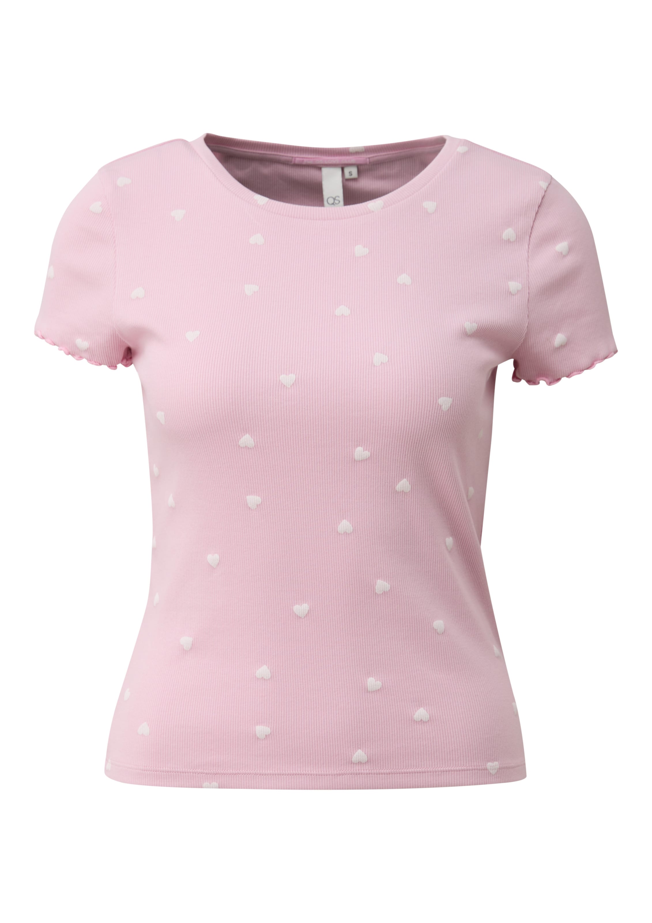 T-shirt QS en rose : devant
