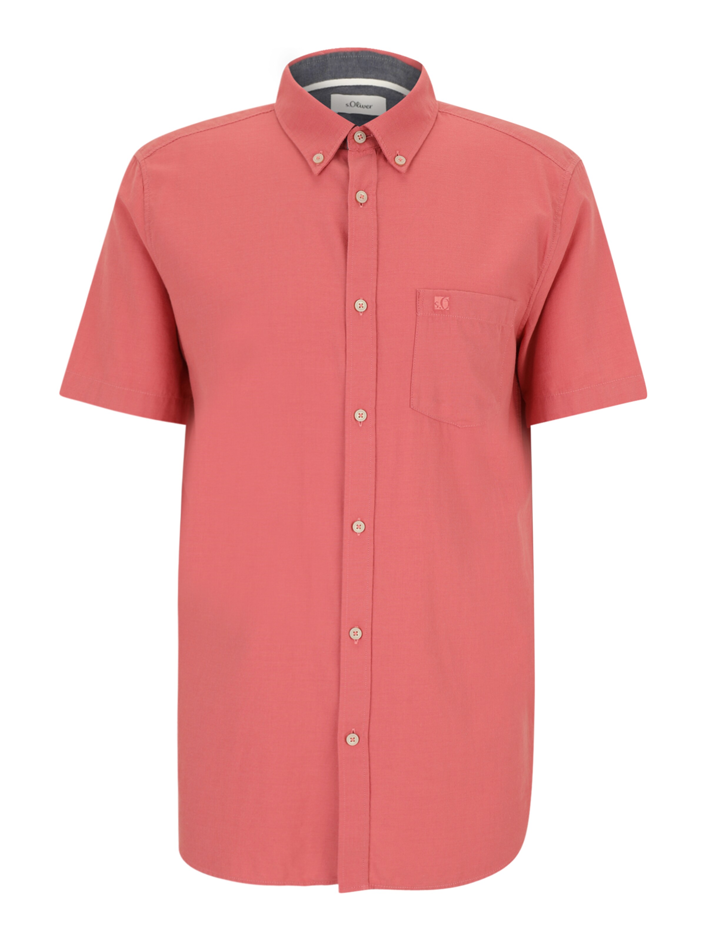 s.Oliver Men Tall Sizes Hemd in Pink: Vorderseite