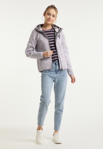 Schmuddelwedda Fleece jas in Lila