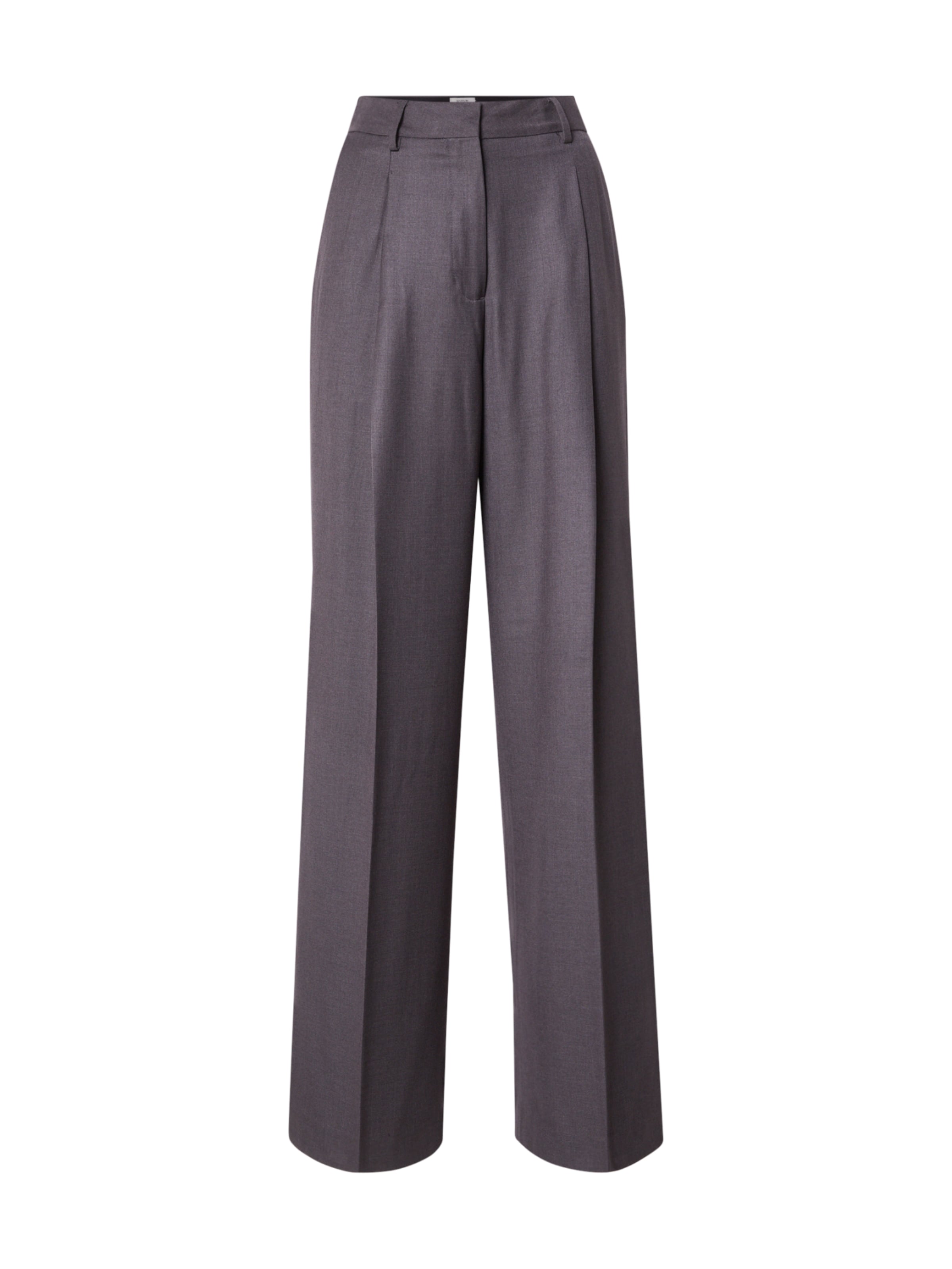 SCOTCH & SODA Loose fit Pleat-front trousers 'CORE ROSE' in Grey: front