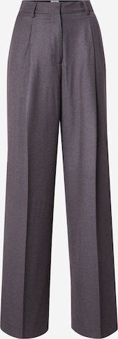 SCOTCH & SODA Loosefit Veckad byxa 'CORE ROSE' i grå: framsida