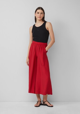s.Oliver Wide leg Trousers in Red: front