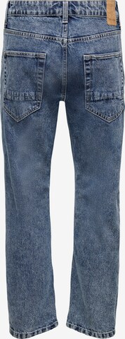 Only & Sons regular Jeans 'Edge' i blå