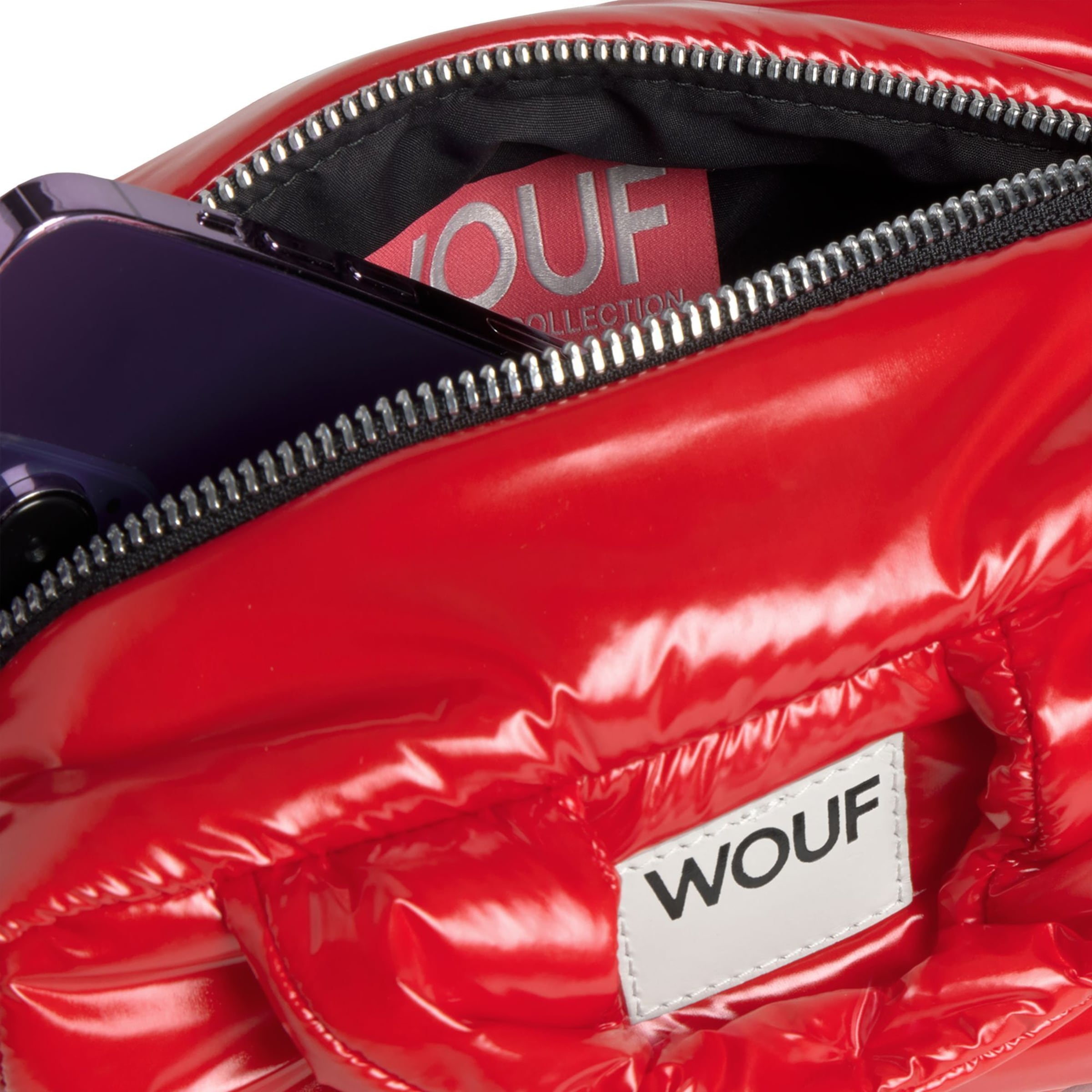 Wouf Handbag 'Glossy' in Red