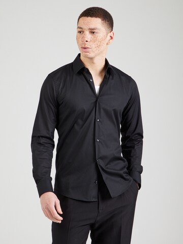 Coupe regular Chemise 'Pierce' JOOP! en noir : devant
