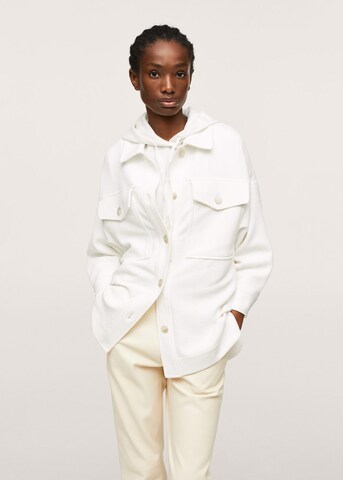 MANGO Between-Season Jacket in White: front