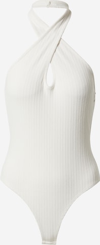 ABOUT YOU x Sofia Tsakiridou Shirt Bodysuit 'Hedi' in White: front