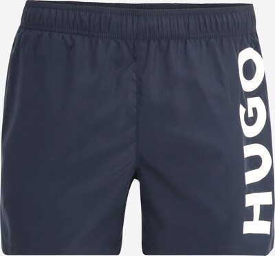 HUGO Shorts de bain 'ABAS' en marine / blanc, Vue avec produit