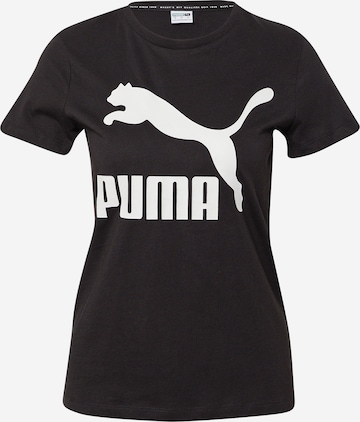 PUMA Sportshirt 'Classic' in Schwarz: predná strana