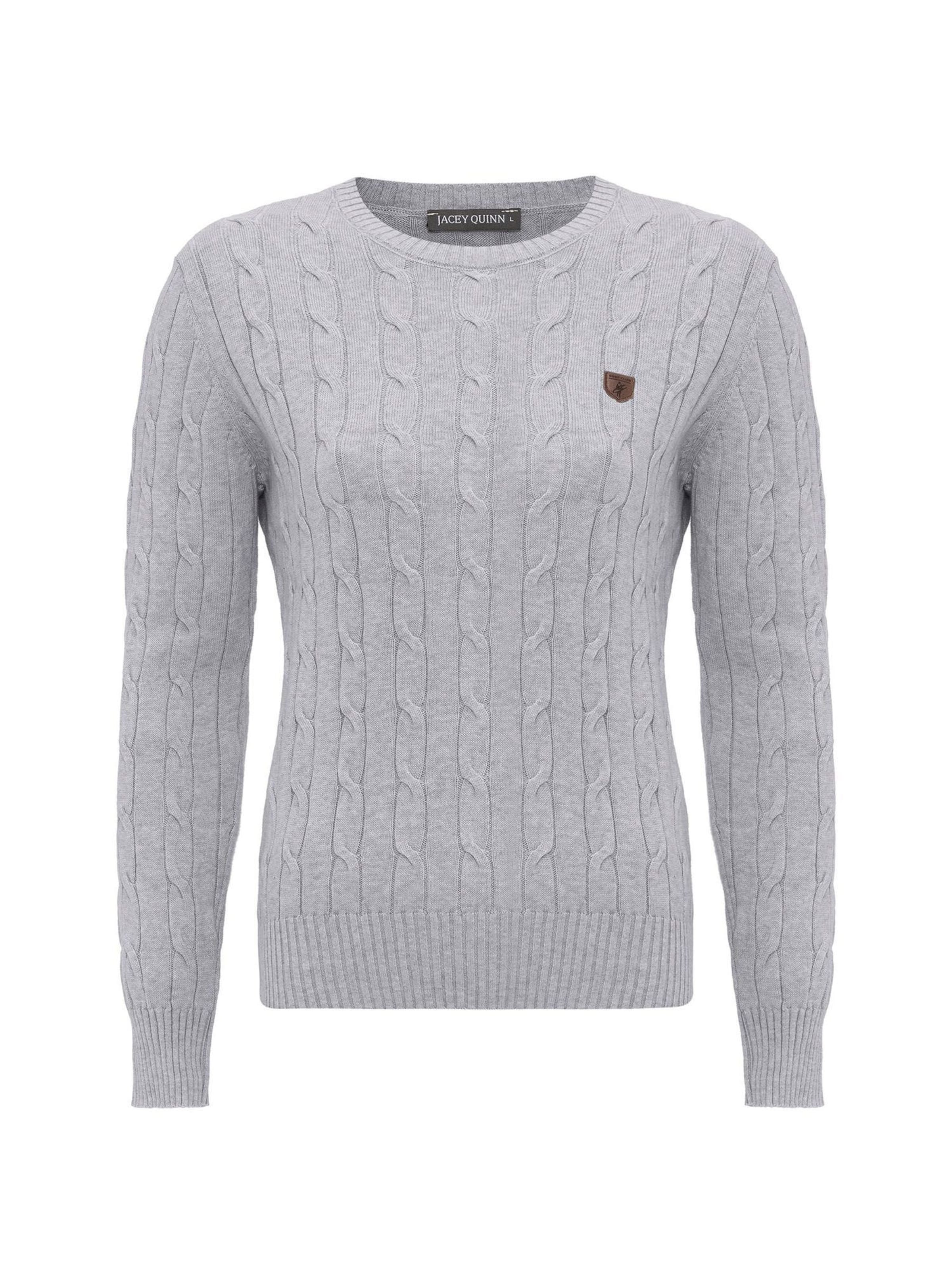 Jacey Quinn - Pullover em cinzento: frente