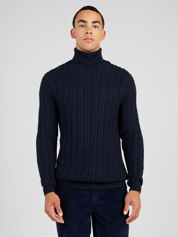 Pull-over 'Brai' SELECTED en bleu : devant